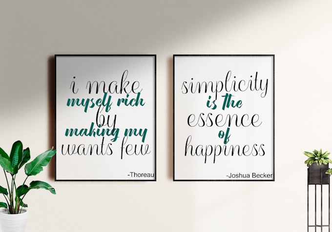 design motivational,wall art,minimal typography