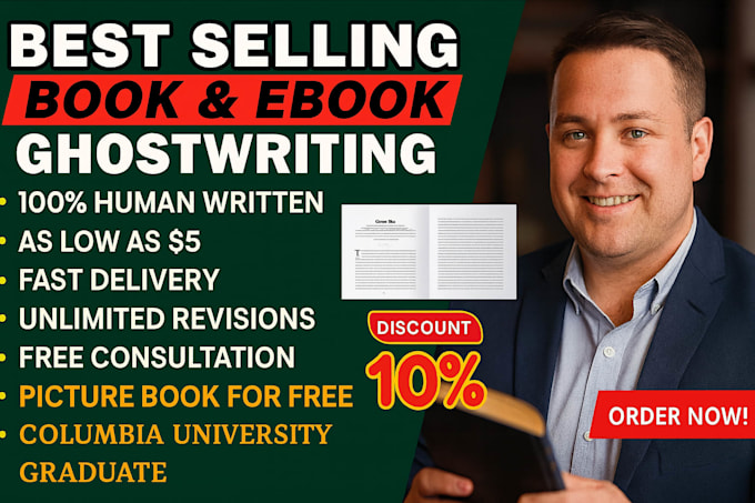 be your ebook writer ghostwriter amazon KDP nonfiction self help children books