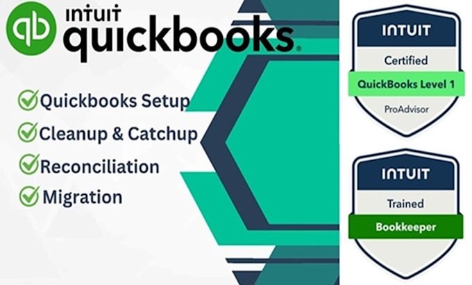 do quickbooks online bookkeeping, cleanup and migration