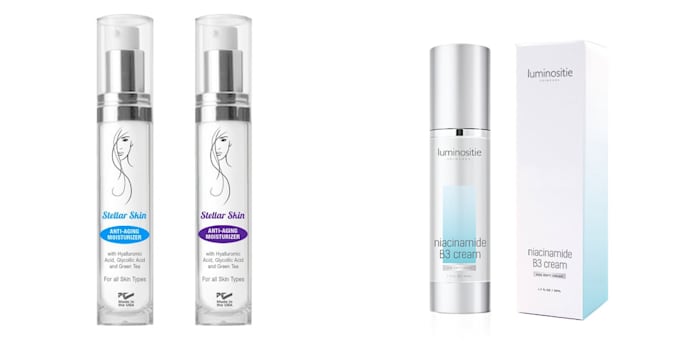 do create a skincare logo design and bottle label design