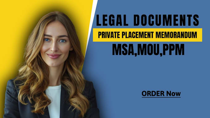 write investor private placement offering memorandum and msa