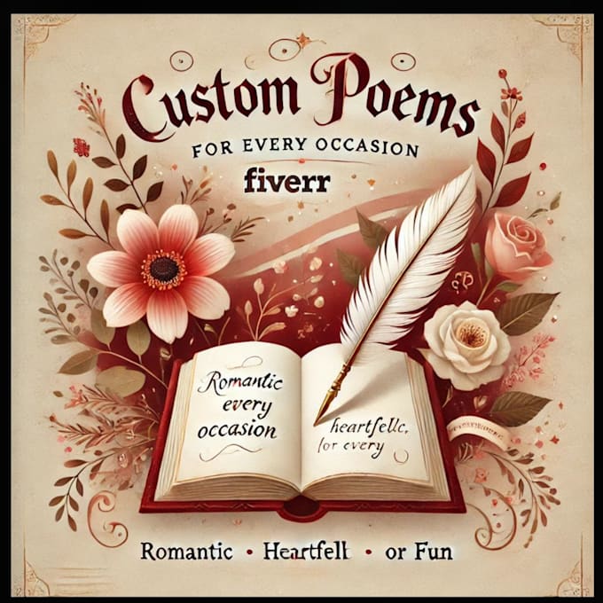 write personalized poems, romantic, fun, or heartfelt for you