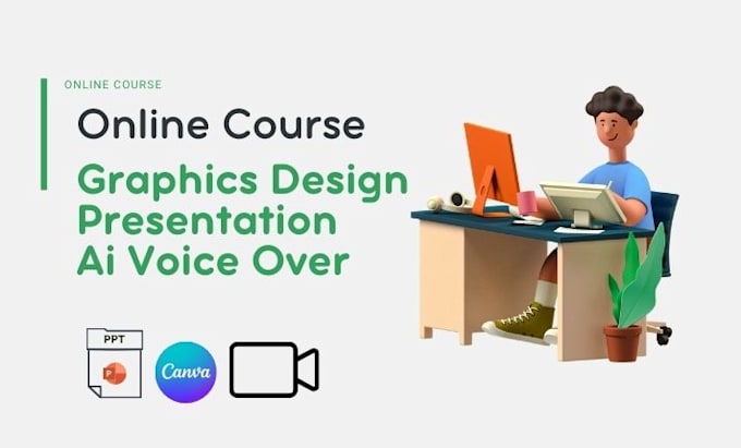 design online course, employee training elearning video presentations graphic
