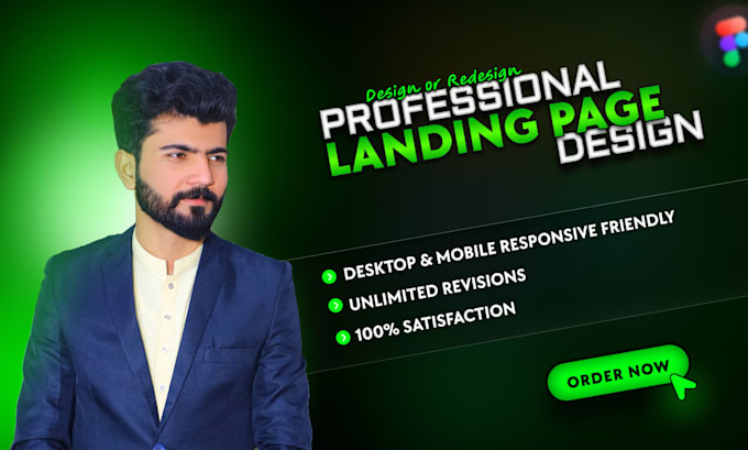 design landing page , figma website , website mockup