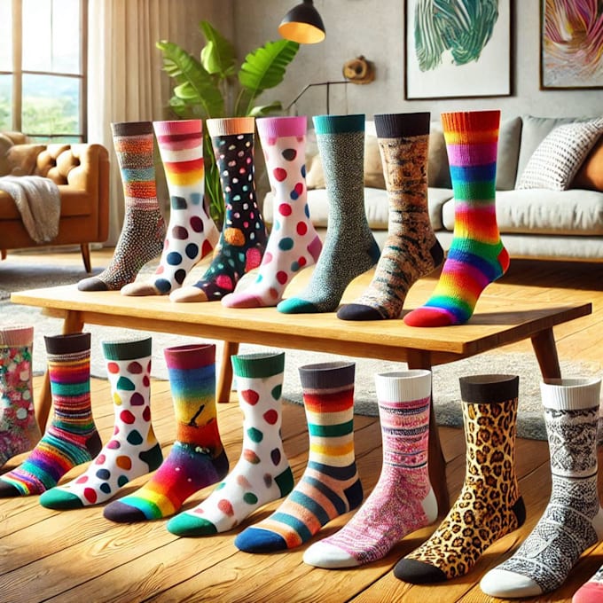 give you a premade sock designs