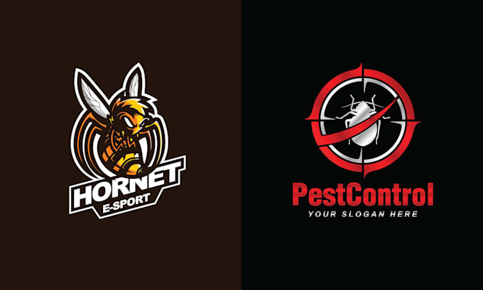 create unique bee pest control logo for your company