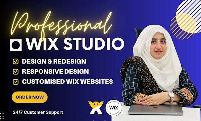 design modern and interactive website with wix studio