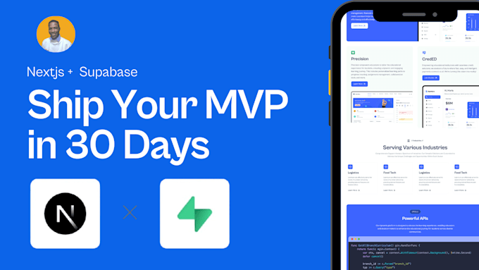 ship mvp in 30 days with nextjs and supabase