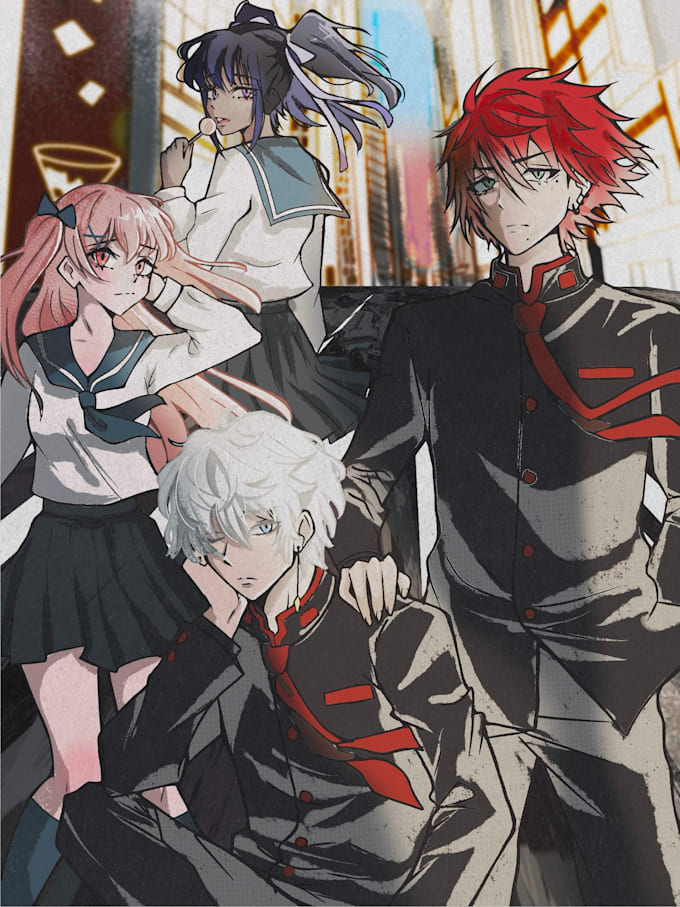 draw anime style, manga, fan art, etc