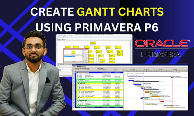prepare gantt chart, schedule, wbs using primavera p6