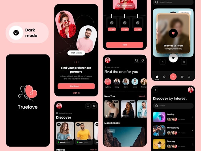 develop dating app, ai girlfriend app and website