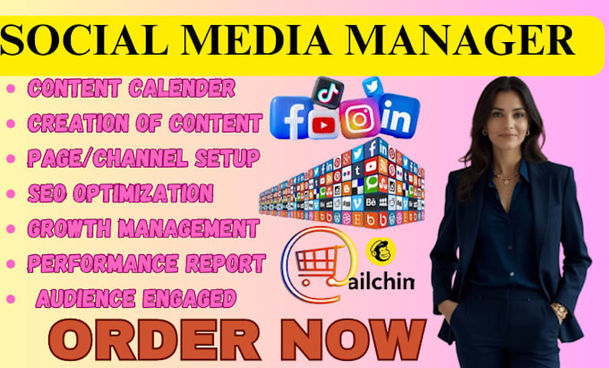 be your social media content creator manager for all platforms