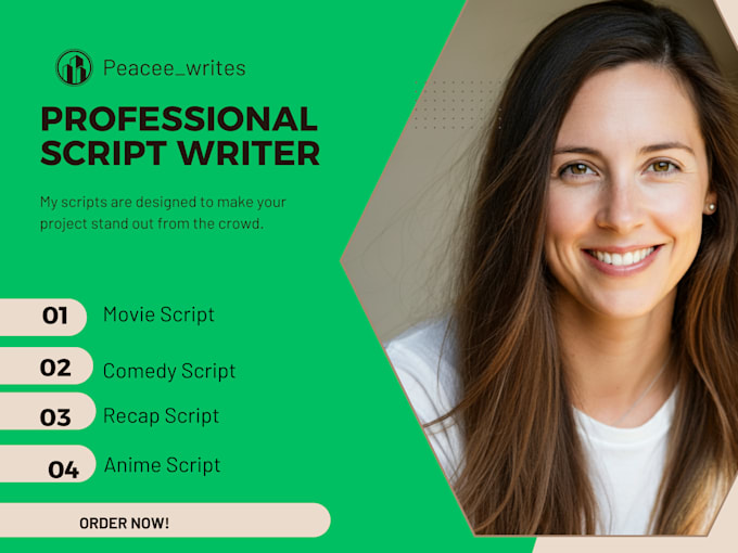 write comedy script, funny script, recap script, movie script, anime script