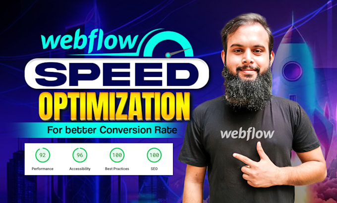 do webflow speed optimization for mobile and desktop