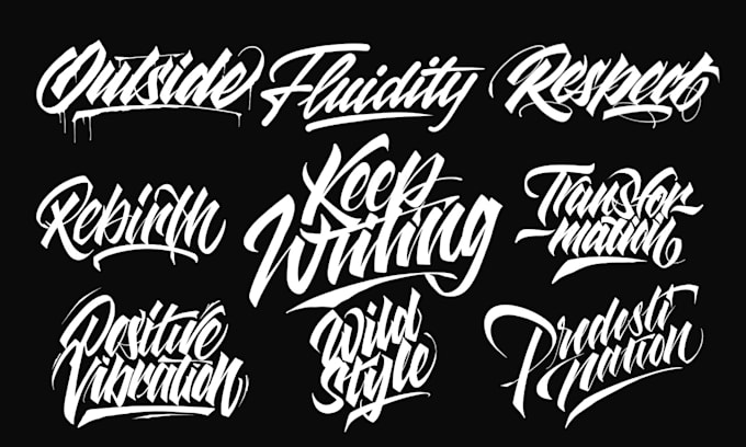 logo design, hand lettering, calligraphy, typography