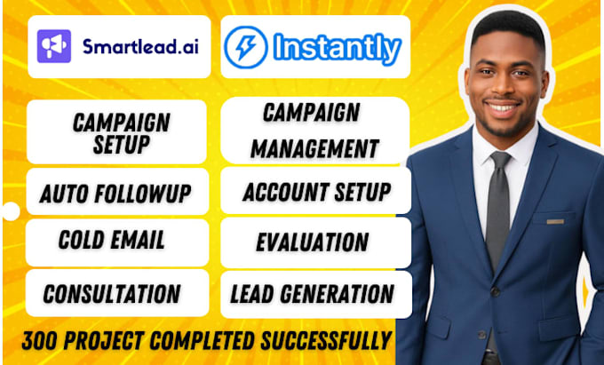 do management on  instantly ai and smartlead cold outreach