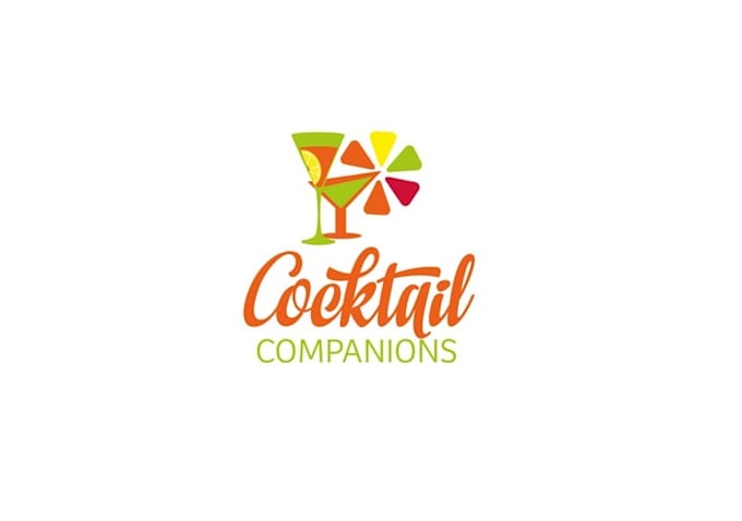 design fun creative slightly bougie cocktail garnish logo