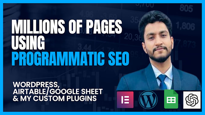 create millions of wordpress pages using programmatic SEO and ai