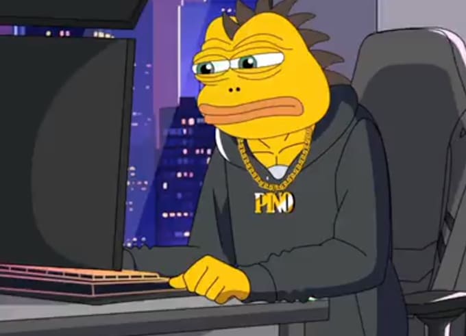 do crypto meme video solana meme coin art pepe character bitcoin meme video