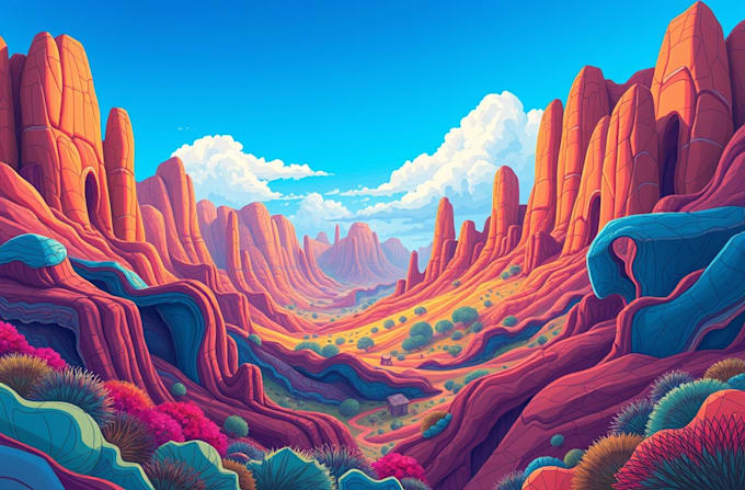 vector illustration for landscape
