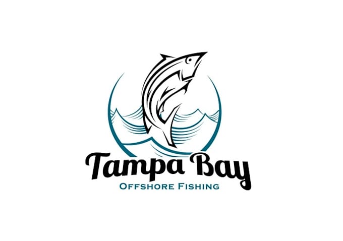 make beautiful unique offshore fishing logo