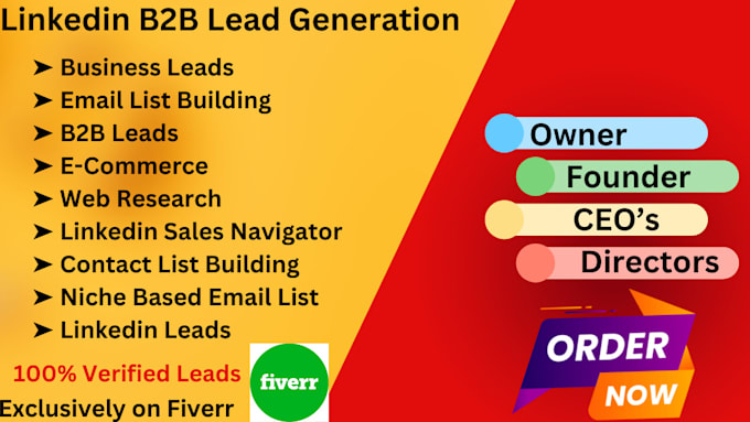 b2b lead generation linkedin sales navigator lead list lead gen