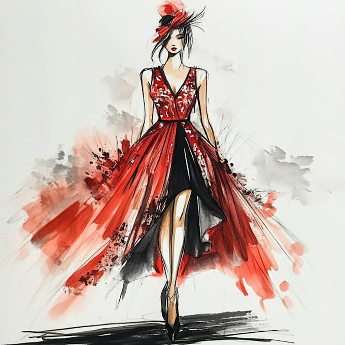 draw unique fashion illustrations