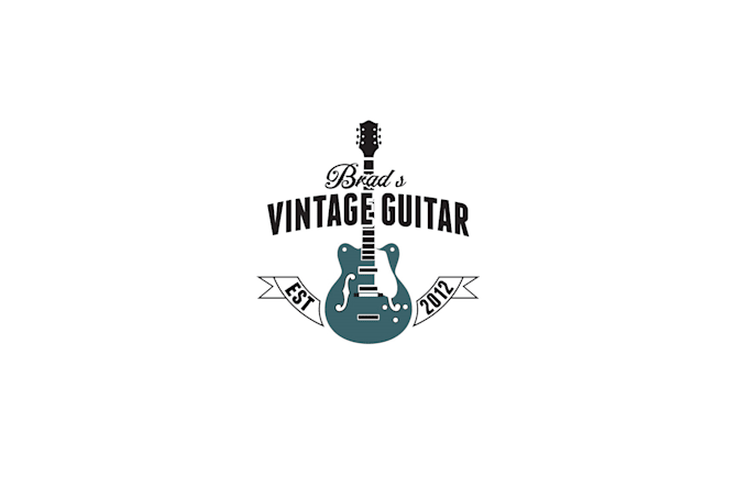 create a guitar logo for your brand