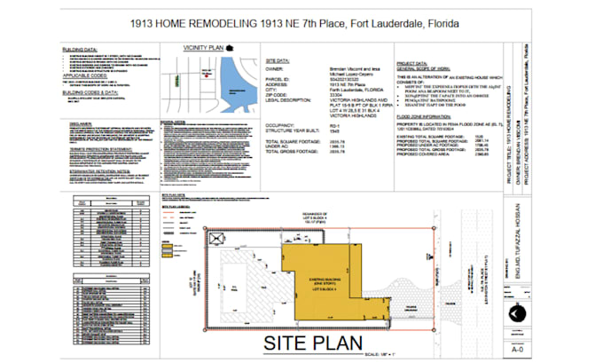 do as built architectural renovation construction plans