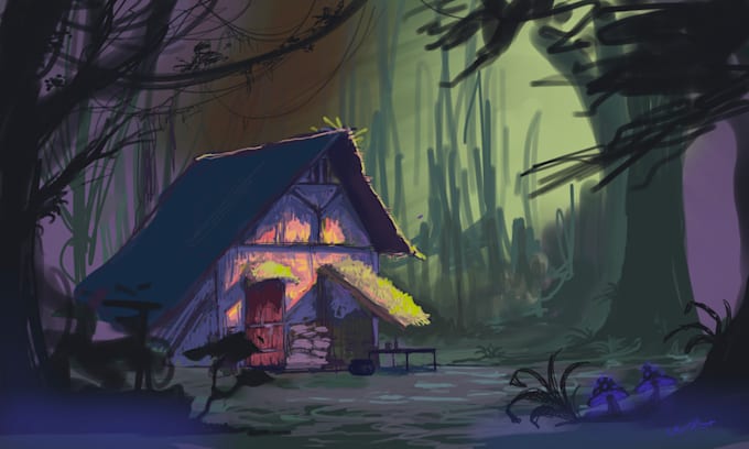draw professional environment concept art