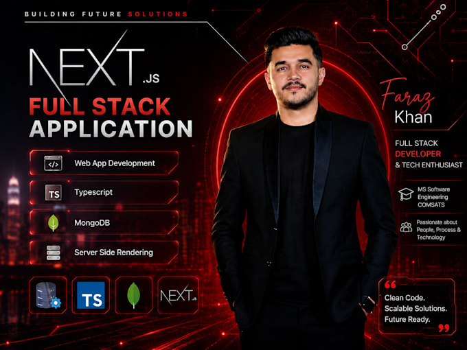 be your next js full stack web application developer