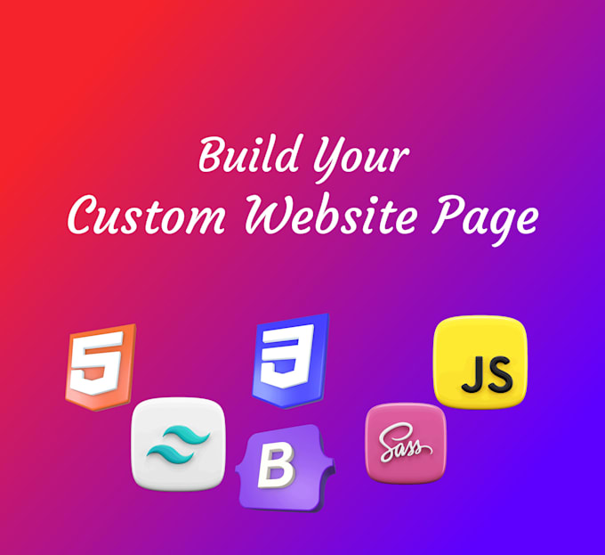 Build your landing page, using html, css, and javascript