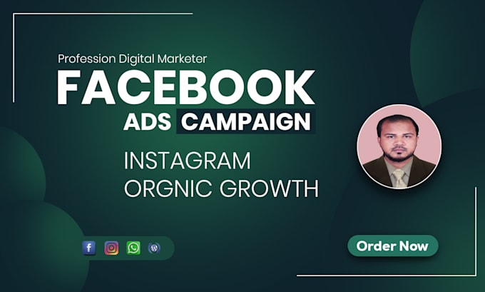 do your digital social media marketing, fb meta ads, instagram organic growth