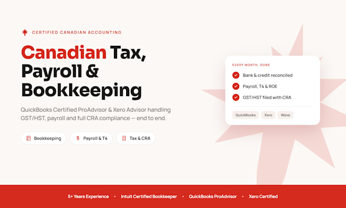 do canadian tax, bookkeeping and payroll for your business