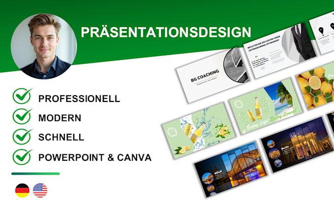 create professional powerpoint and canva presentations for you