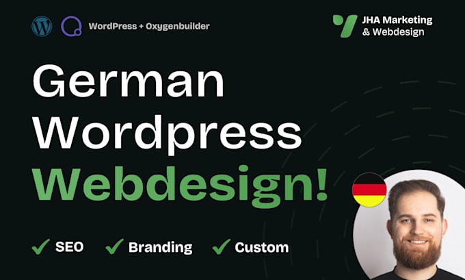 create a custom designed german wordpress branding website