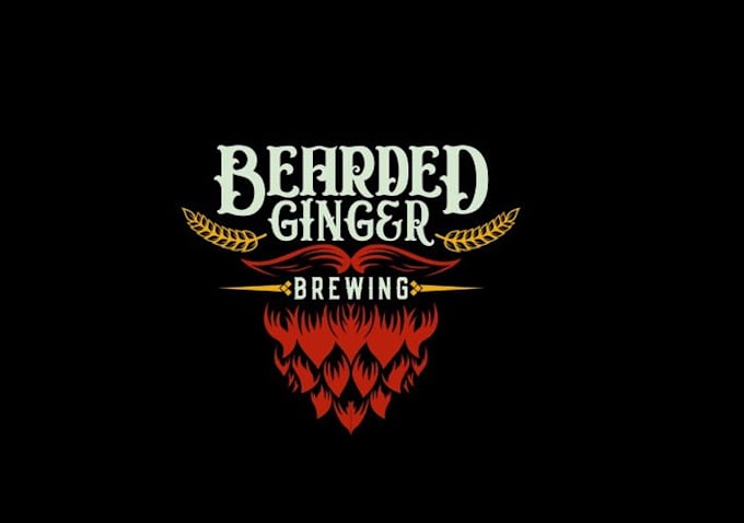 design bearded ginger brewing logo