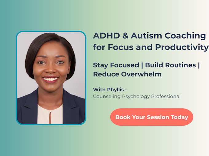 be your adhd focus coach, body double and accountability partner