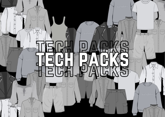 create professional fashion tech packs