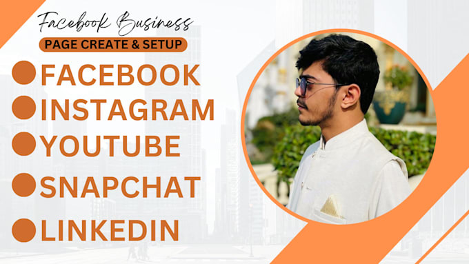 create facebook business page and setup, social media setup