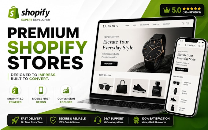 build ecommerce shopify stores from scratch for startups and businesses