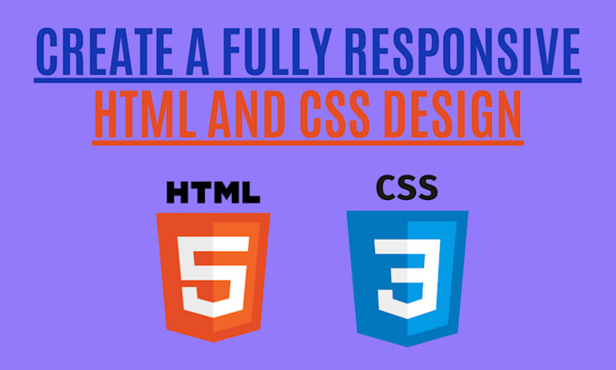 make modern and clean web design with HTML and CSS fully responsive