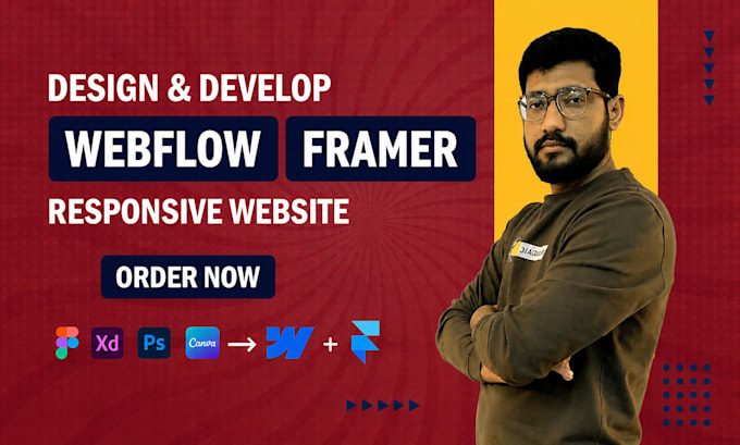 Design, redesign, fix, or convert figma to webflow or framer website by ...