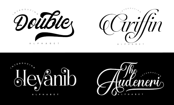 do clean elegant signature logo, handwritten fonts or text