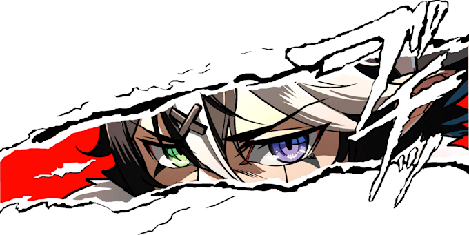 draw persona 5 or p3 reload critical cut scene illustration