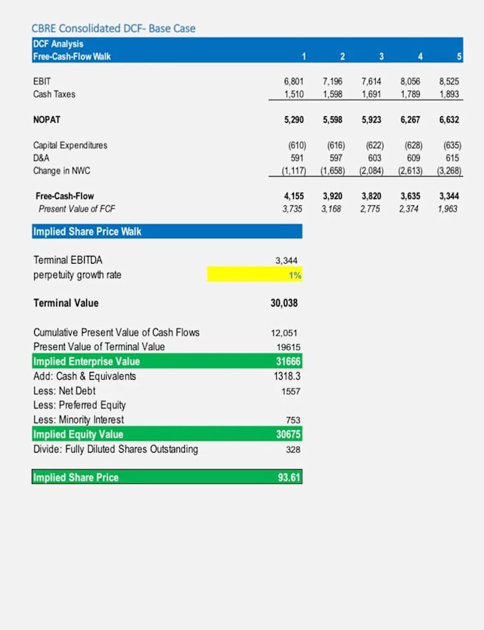 provide financial model, projections, lbo, irr, dcf and wacc