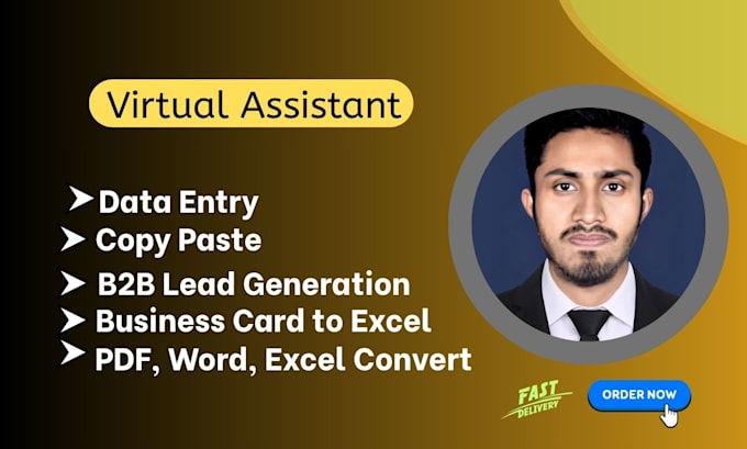 do data entry, file conversion, lead generation, copy paste