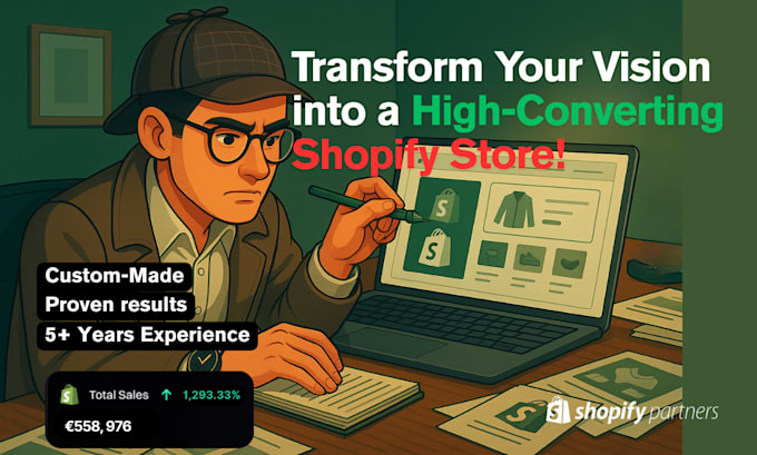 build a professional shopify store for your brand or dropshipping business