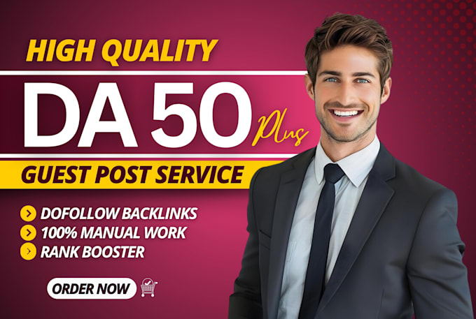 write high da guest post backlinks by quality guest posting SEO service
