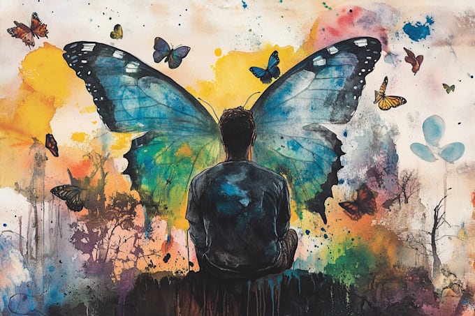 custom a watercolor tattoo design